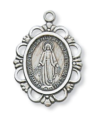 Sterling Silver Miraculous Pendant