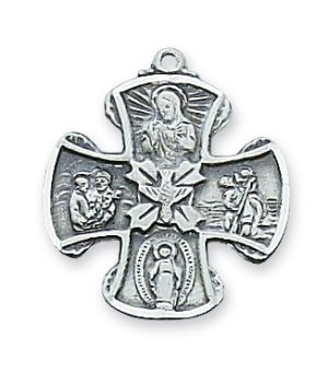 Sterling Silver 4-way Pendant