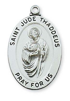 Sterling Silver St. Jude Pendant