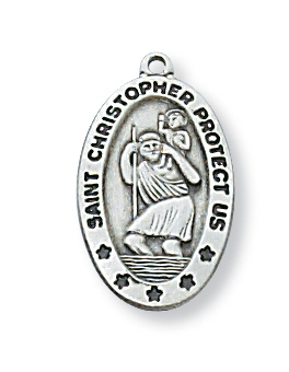 Sterling Silver St. Christopher Pendant