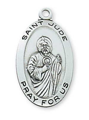 Sterling Silver St. Jude Pendant