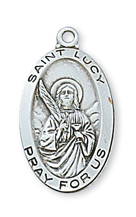 Sterling Silver St. Lucy Pendant