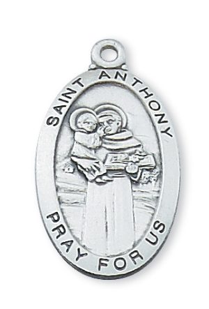 Sterling Silver St. Anthony Pendant