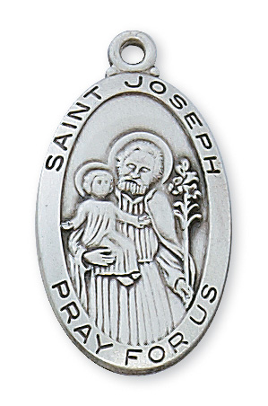 Sterling Silver St. Joseph Pendant