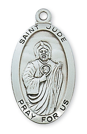 Sterling Silver St. Jude Pendant