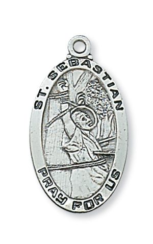 Sterling Silver St. Sebastian Pendant