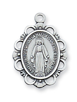 Sterling Silver Miraculous Pendant