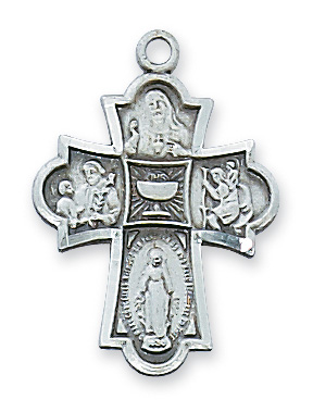 Sterling Silver 4-way Pendant
