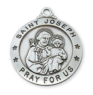 Sterling Silver St. Joseph Pendant