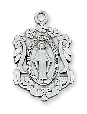 Sterling Silver Miraculous Pendant