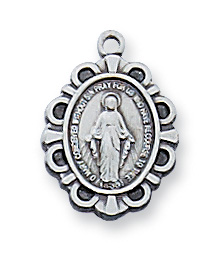 Sterling Silver Miraculous Pendant