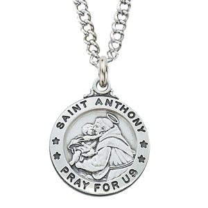 Sterling Silver St. Anthony Pendant