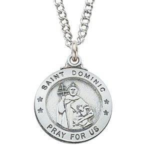 Sterling Silver St. Dominic Pendant