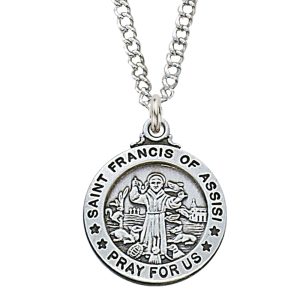 Sterling Silver St. Francis Pendant