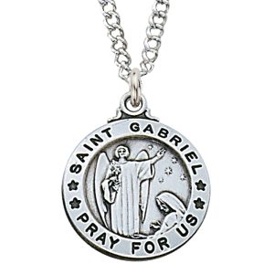Sterling Silver St. Gabriel Pendant