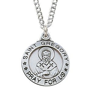 Sterling Silver St. Gregory Pendant