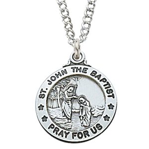Sterling Silver St. John the Baptist Pendant
