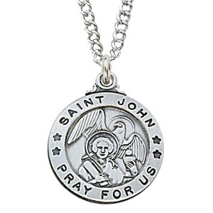 Sterling Silver St. John the Evangelist Pendant