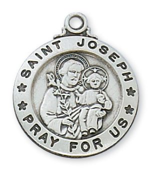 Sterling Silver St. Joseph Pendant