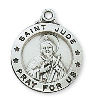 Sterling Silver St. Jude Pendant