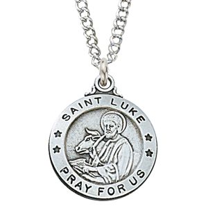 Sterling Silver St. Luke Pendant