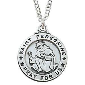 Sterling Silver St. Peregrine Pendant