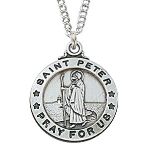 Sterling Silver St. Peter Pendant
