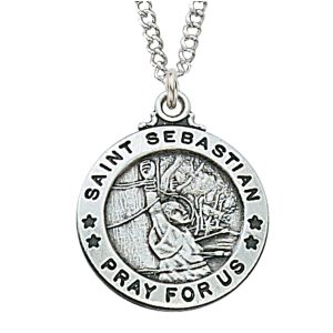 Sterling Silver St. Sebastian Pendant