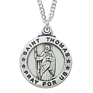 Sterling Silver St. Thomas the Apostle Pendant