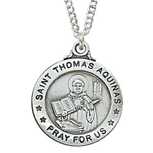 Sterling Silver St. Thomas Aquinas Pendant