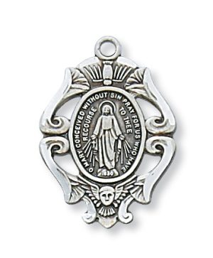 Sterling Silver Miraculous Pendant