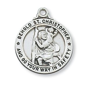 Sterling Silver St. Christopher Pendant