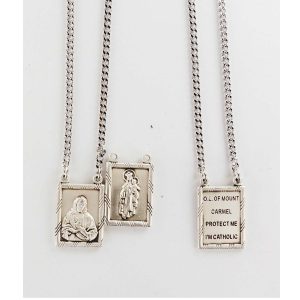 Sterling Silver Scapular Pendant