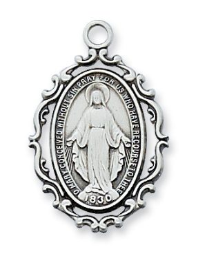 Sterling Silver Miraculous Pendant