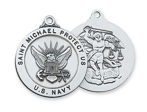 Sterling Silver Navy Pendant