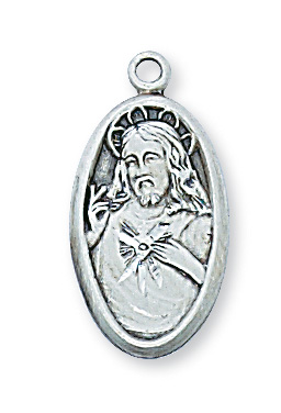 Sterling Silver Scapular Pendant