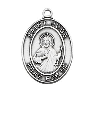 Sterling Silver St. Jude Pendant