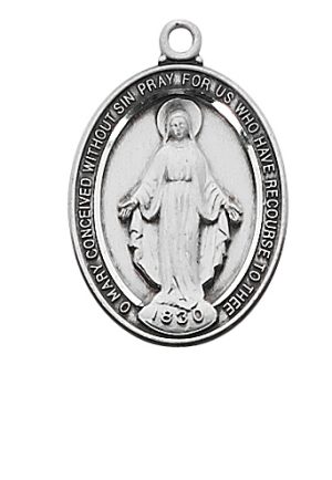 Sterling Silver Miraculous Pendant