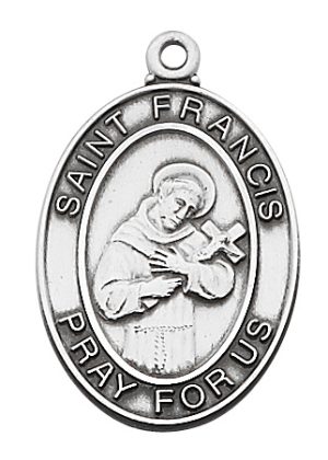 Sterling Silver St. Francis Pendant