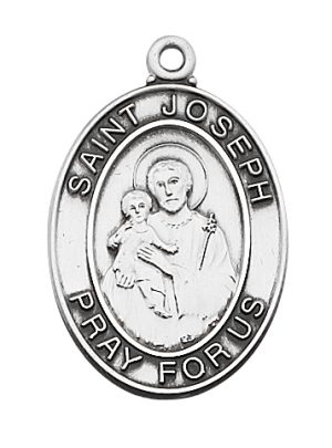 Sterling Silver St. Joseph Pendant