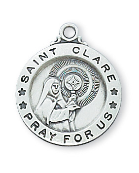 Sterling Silver St. Clare Pendant