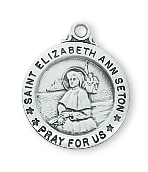 Sterling Silver St. Elizabeth Ann Seton Pendant