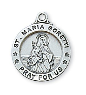Sterling Silver St. Maria Goretti Pendant