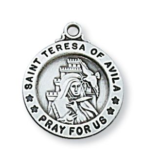 Sterling Silver St. Teresa of Avila Pendant