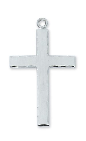 Sterling Silver Lord's Prayer Cross Pendant