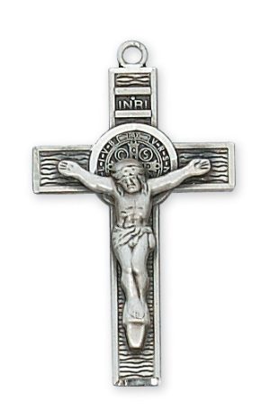 Sterling Silver St. Benedict Crucifix Pendant