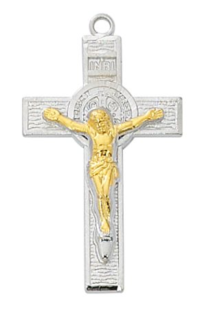 Two-Tone Sterling Benedict Cross Boxed