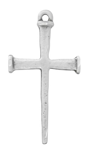 Sterling Silver Nail Cross Boxed