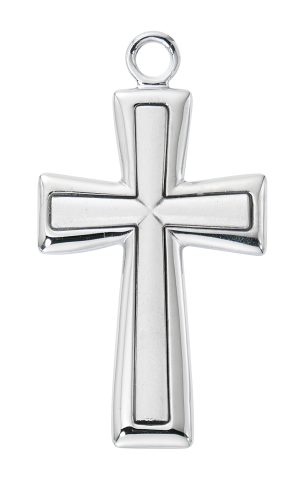 Sterling Silver Flared Cross Boxed