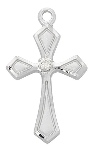Sterling Silver Cross Boxed